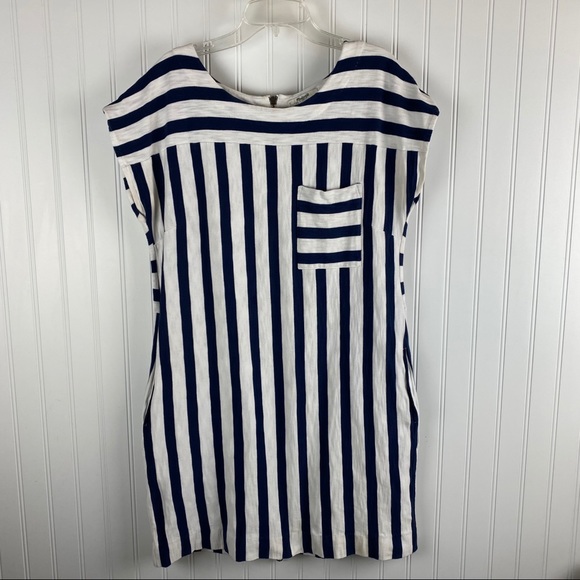 MADEWELL Navy & White Striped Dress - Picture 10 of 10
